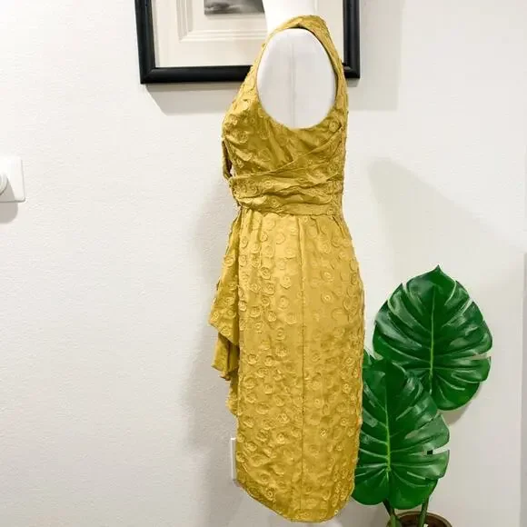BHLDN | Quillaree Tethered Dots Dress Yellow Size 2 NWOT - Picture 4 of 12